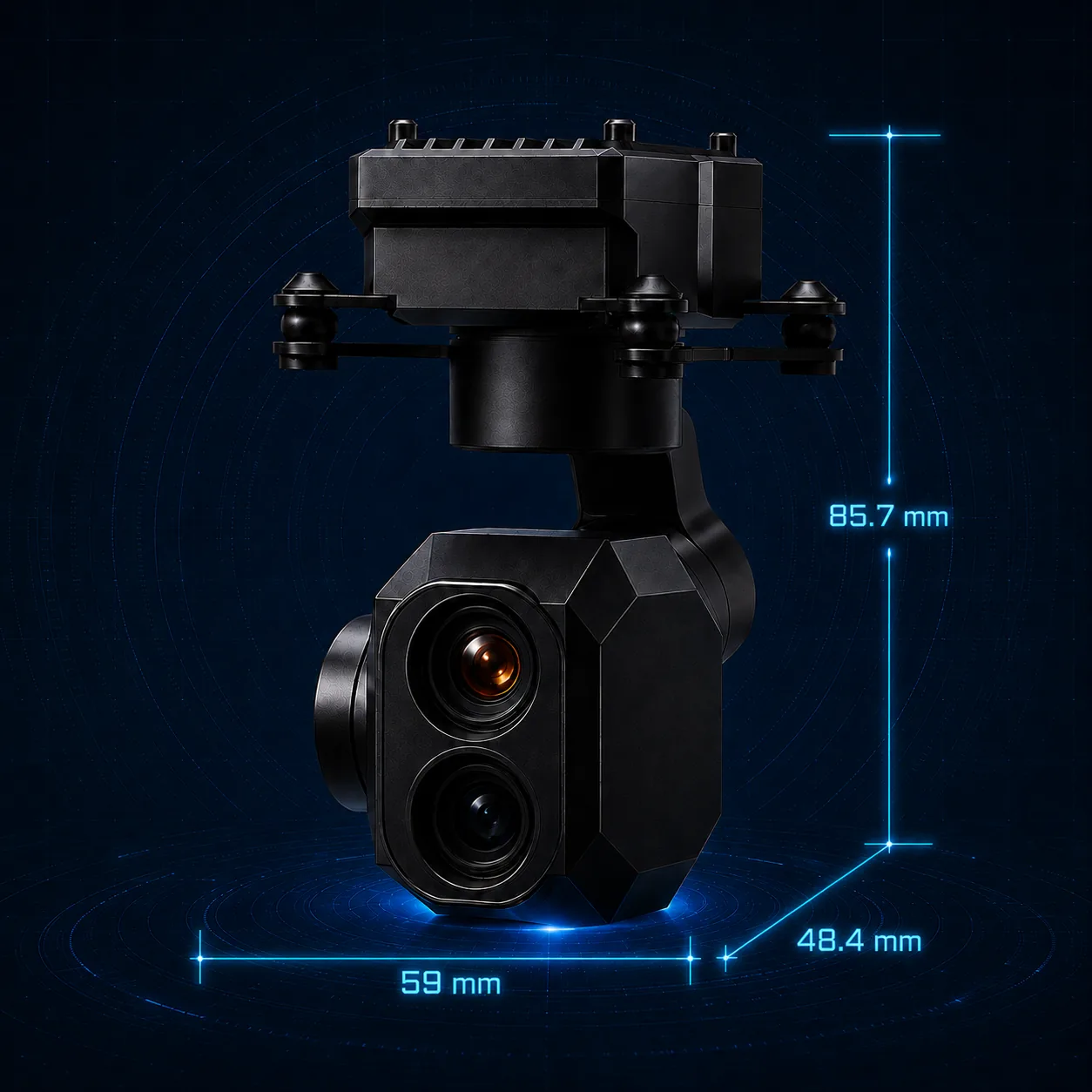 MV-2M Micro EO/IR thermal gimbal camera product image