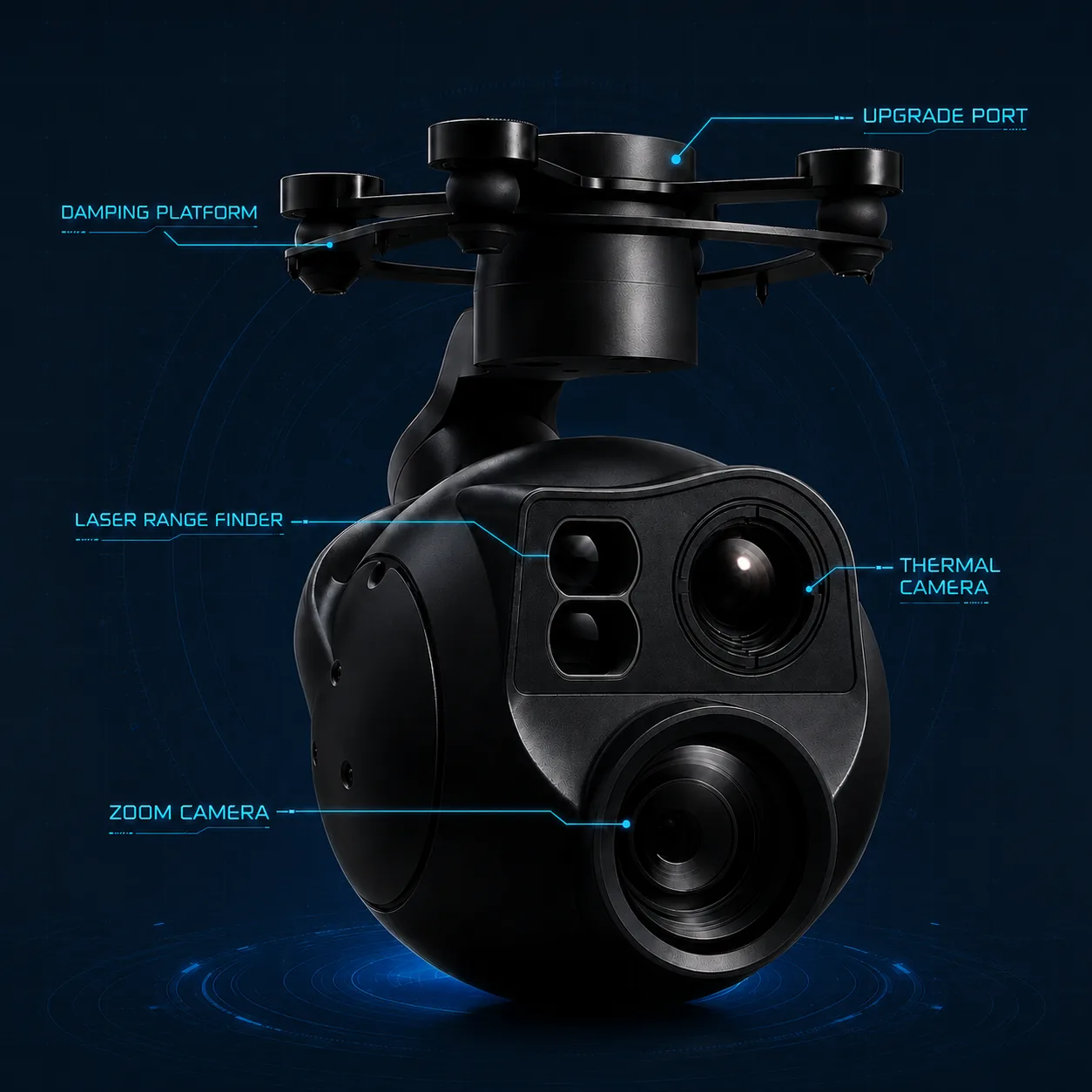 OP-125A Flagship EO/IR AI spherical payload product image