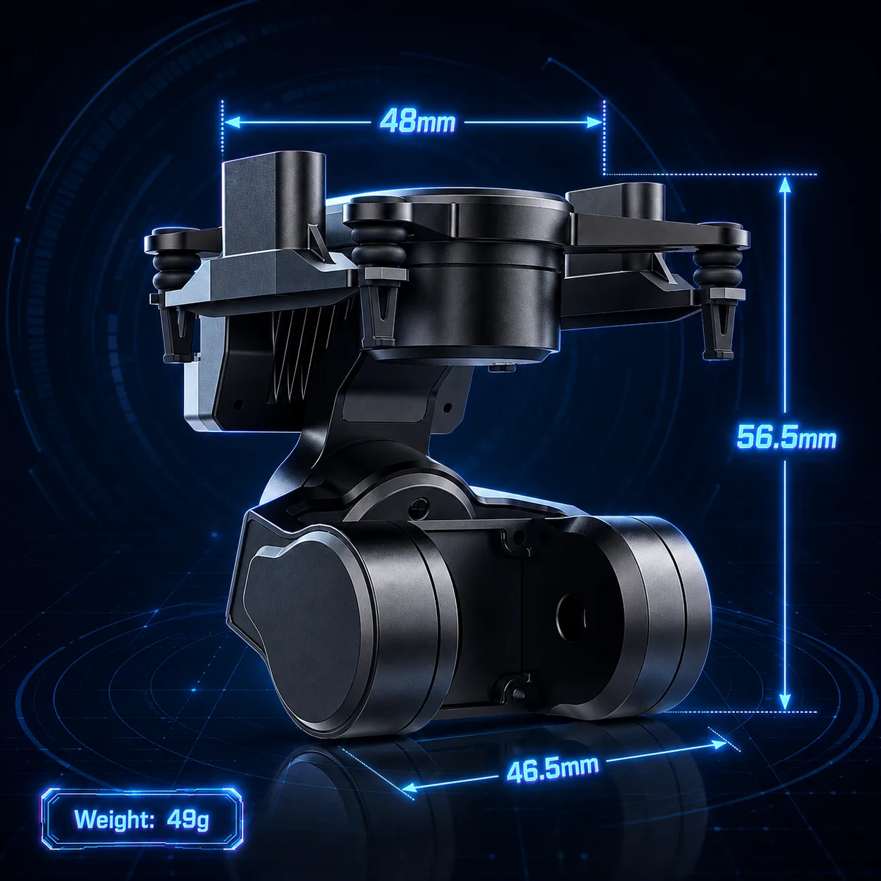 AX-20T O4 Pro 3-Axis FPV Gimbal product image